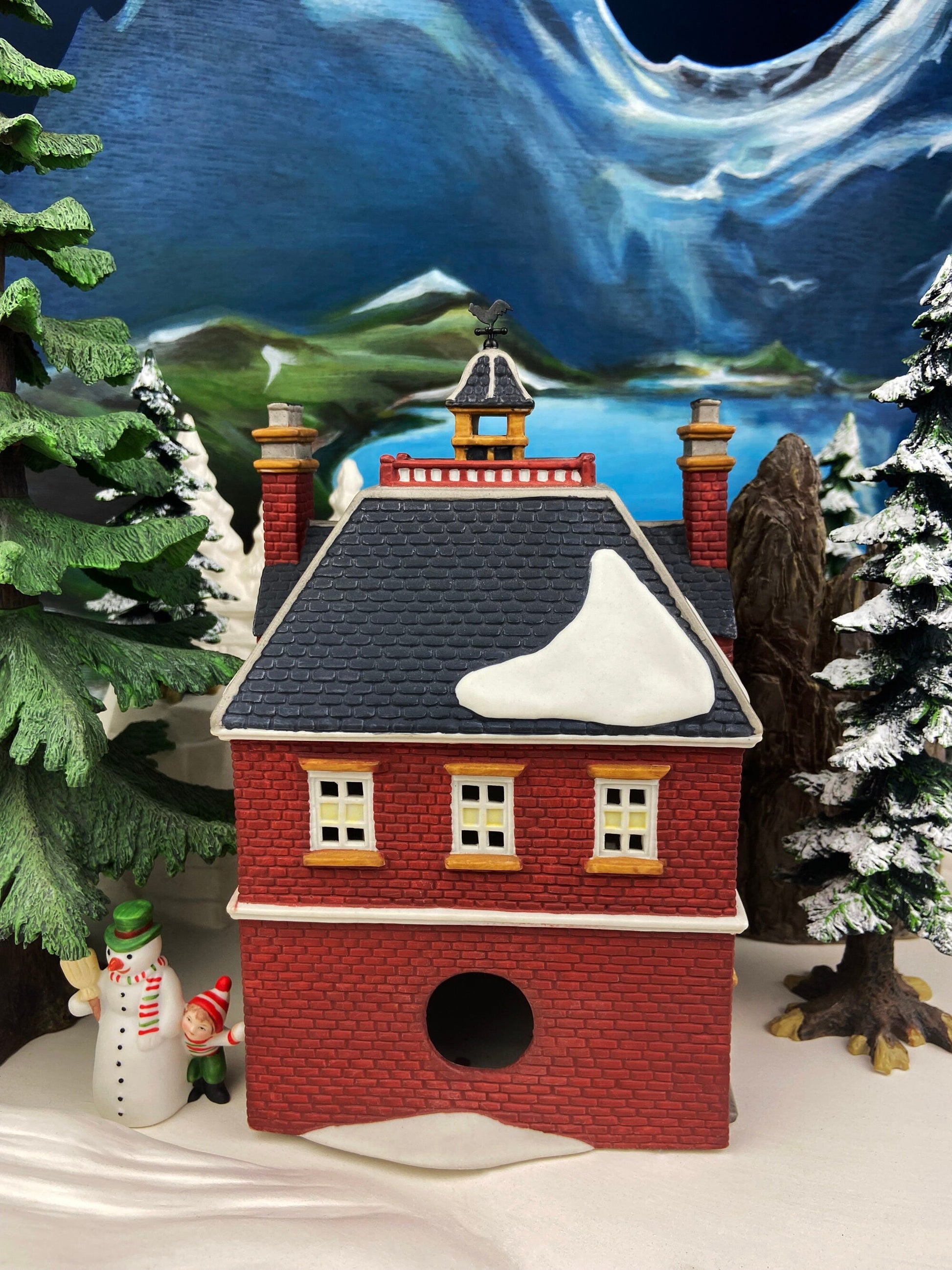 Christmas Village House by Department 56. Illuminated Boarding & Lodging School. Dickens Village. 150 Year Anniversary Commemorative Ed. - Tampa Home & Garden Store