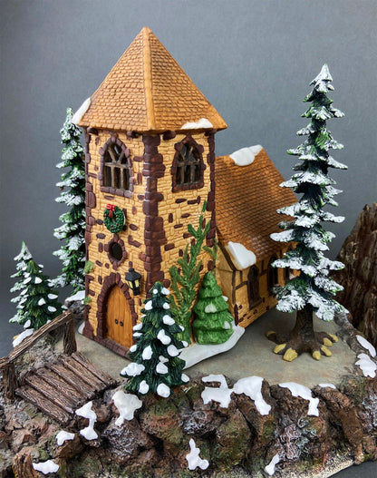 Christmas Village House by Department 56. Illuminated Brokerage House/Stock Exchange. Christmas in the City Series. - Tampa Home & Garden Store