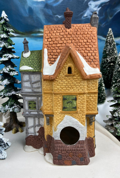 Christmas Village House by Dept 56.  Illuminated Counting House. Silas Thimbleton. Barrister. Dickens Village Series.  Christmas Diorama. - Tampa Home & Garden Store