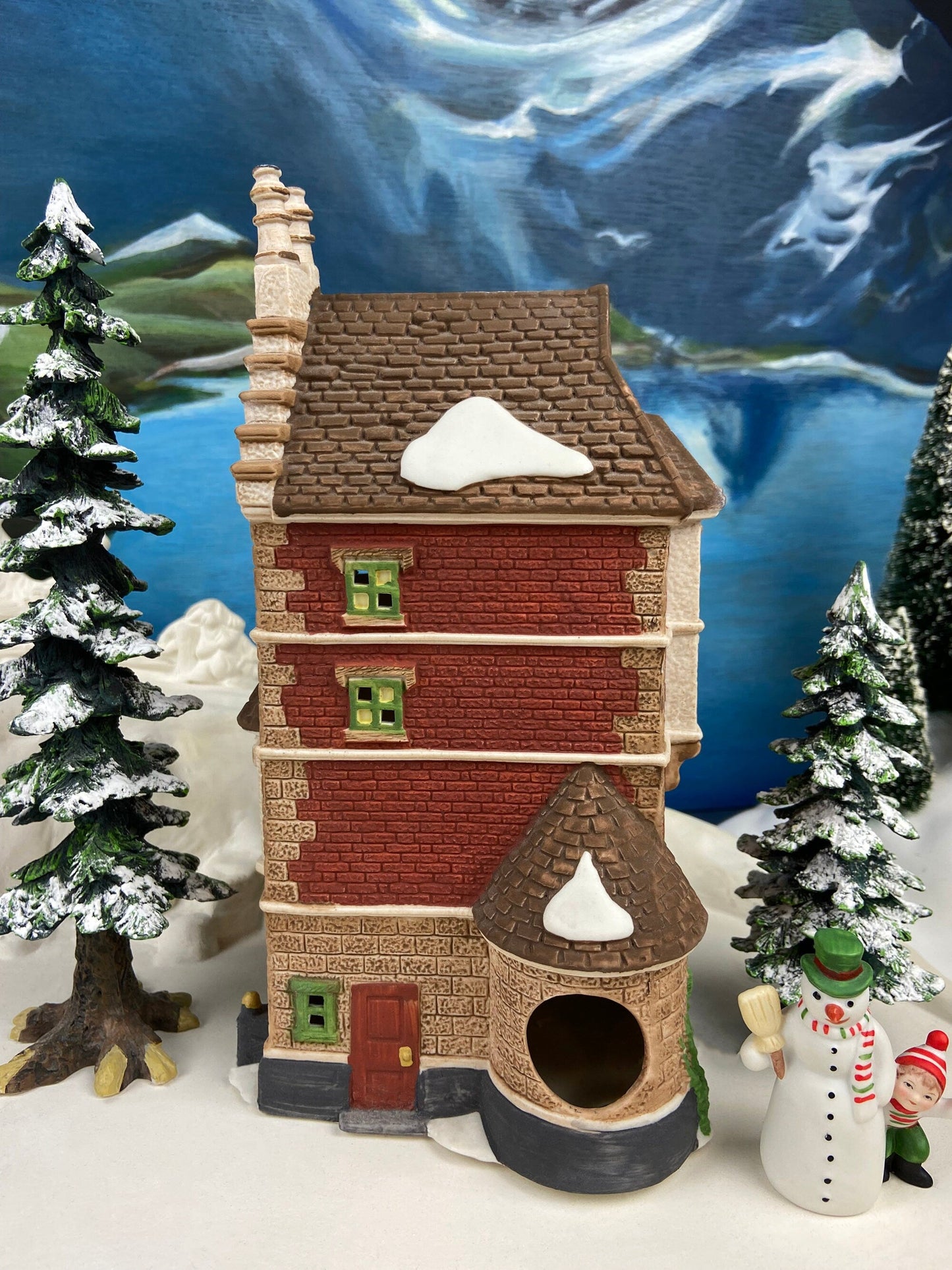 Christmas Village House by Dept 56. Illuminated Nephew Fred's Flat. Dickens Village Series.  Christmas Diorama. Holiday Celebration. - Tampa Home & Garden Store