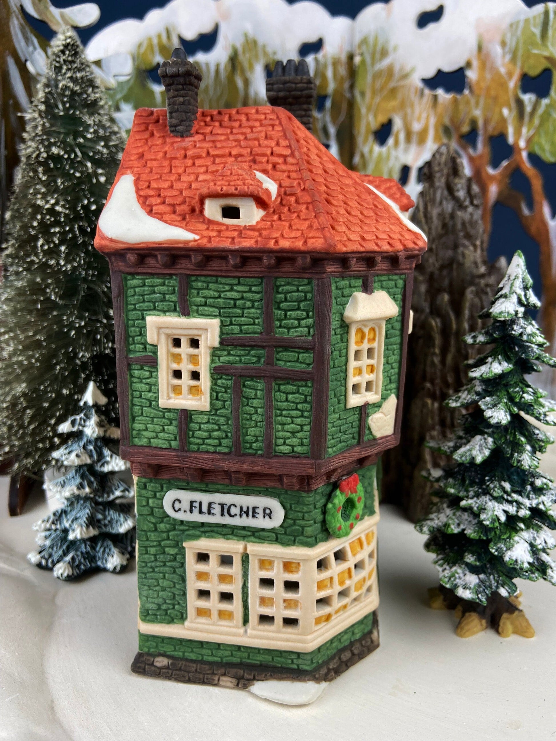 Christmas Village House by Dept 56.  Illuminated Public House. Sweets. Dickens Village Series. Made in Taiwan. Christmas Village/Diorama. - Tampa Home & Garden Store