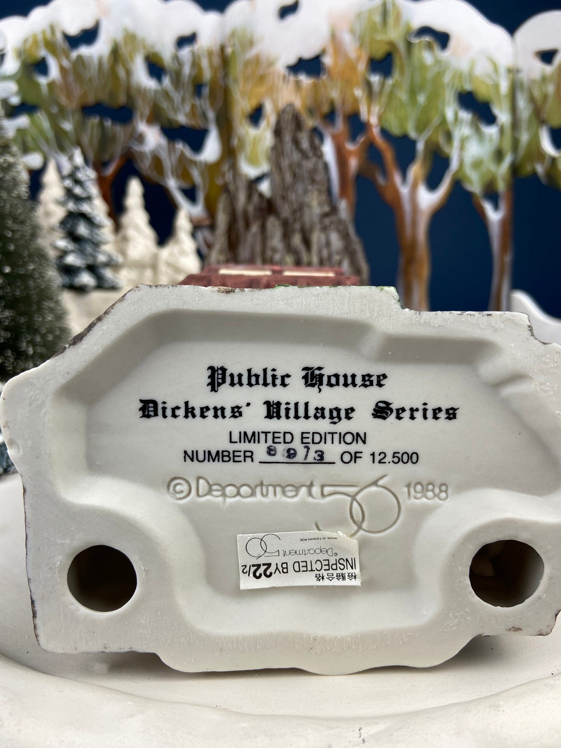 Christmas Village House by Dept 56.  Illuminated Public House. Sweets. Dickens Village Series. Made in Taiwan. Christmas Village/Diorama. - Tampa Home & Garden Store