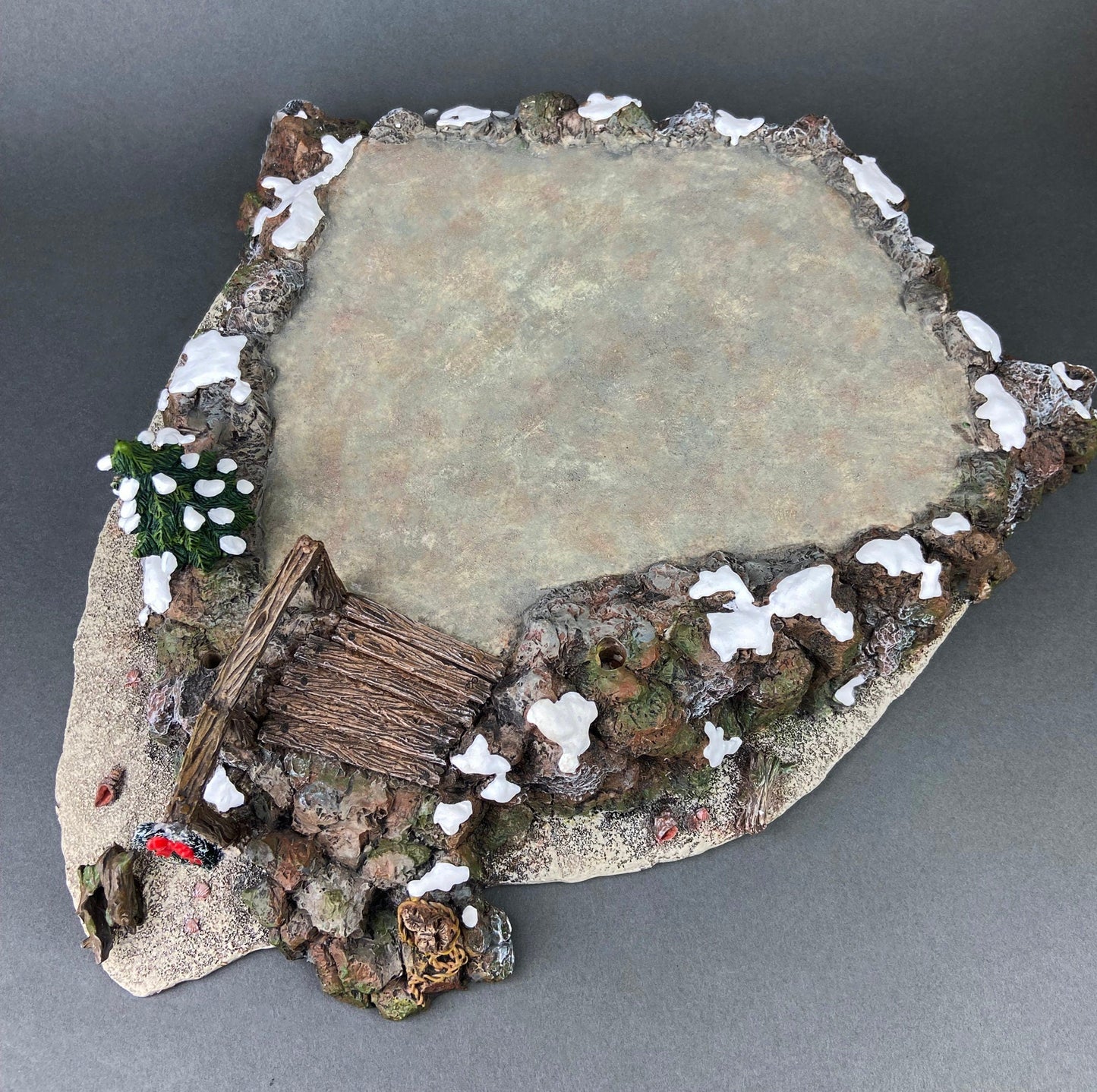 Christmas Village Platform by Department 56. Sounds of the North Woods. Christmas Village Accessories: Platform, 2 Pines, and 2 Naked Trees - Tampa Home & Garden Store