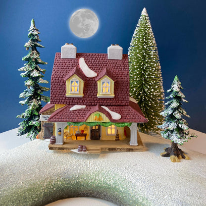 Christmas Village Van Tassel Manor by Department 56. Enchanted New England Village Series. Illuminated Holiday House or Retail Decor. - Tampa Home & Garden Store