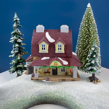 Christmas Village Van Tassel Manor by Department 56. Enchanted New England Village Series. Illuminated Holiday House or Retail Decor. - Tampa Home & Garden Store