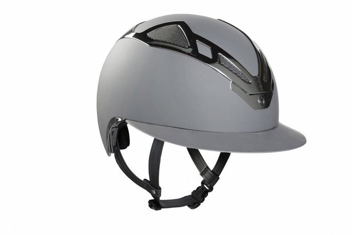 Suomy Apex riding helmet chrome anthracite matte by American Equus, equestrian helmet on Tampa Home & Garden Store