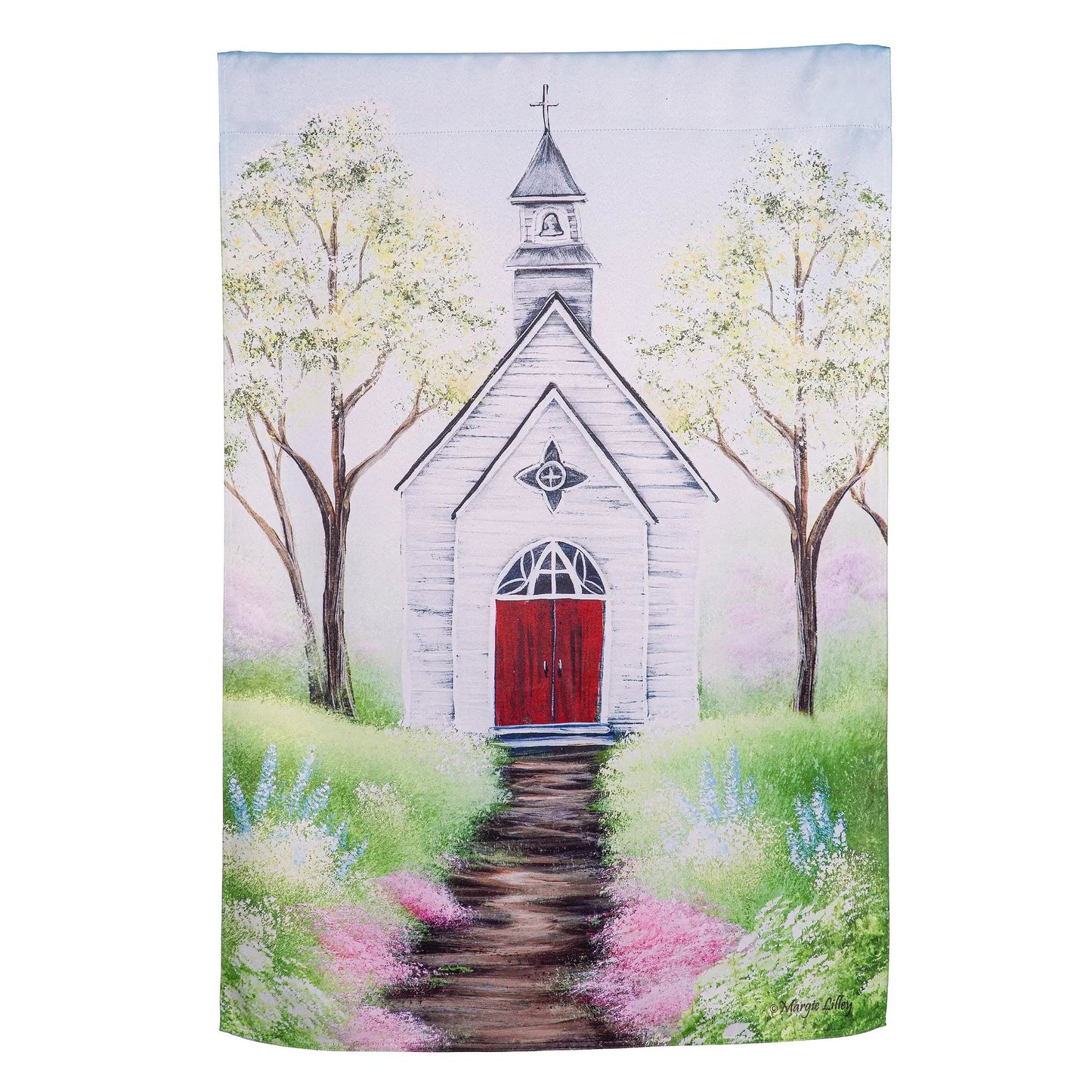 Church House Suede House Flag - Tampa Home & Garden Store