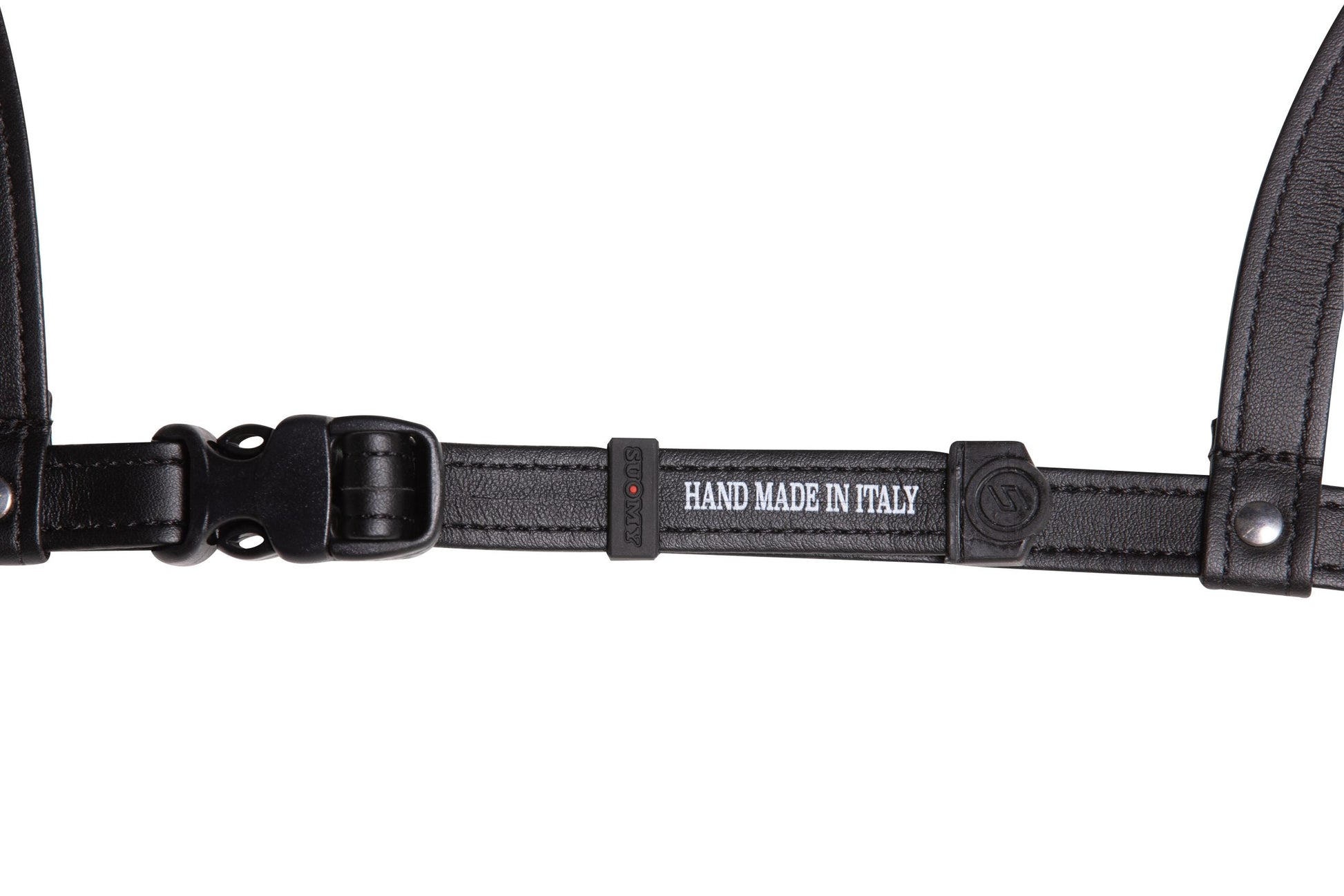 Suomy Apex riding helmet strap with black leather band and buckle HAND MADE IN ITALY on Tampa Home & Garden Store
