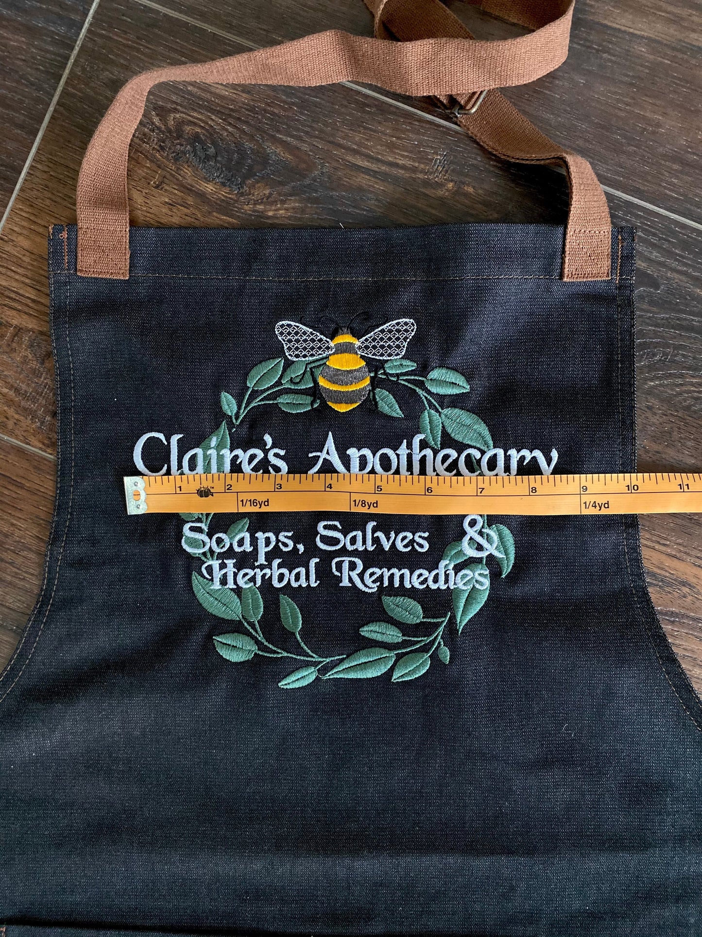 Claire's Apothecary Embroidered Apron - Outlander Inspiration - Tampa Home & Garden Store