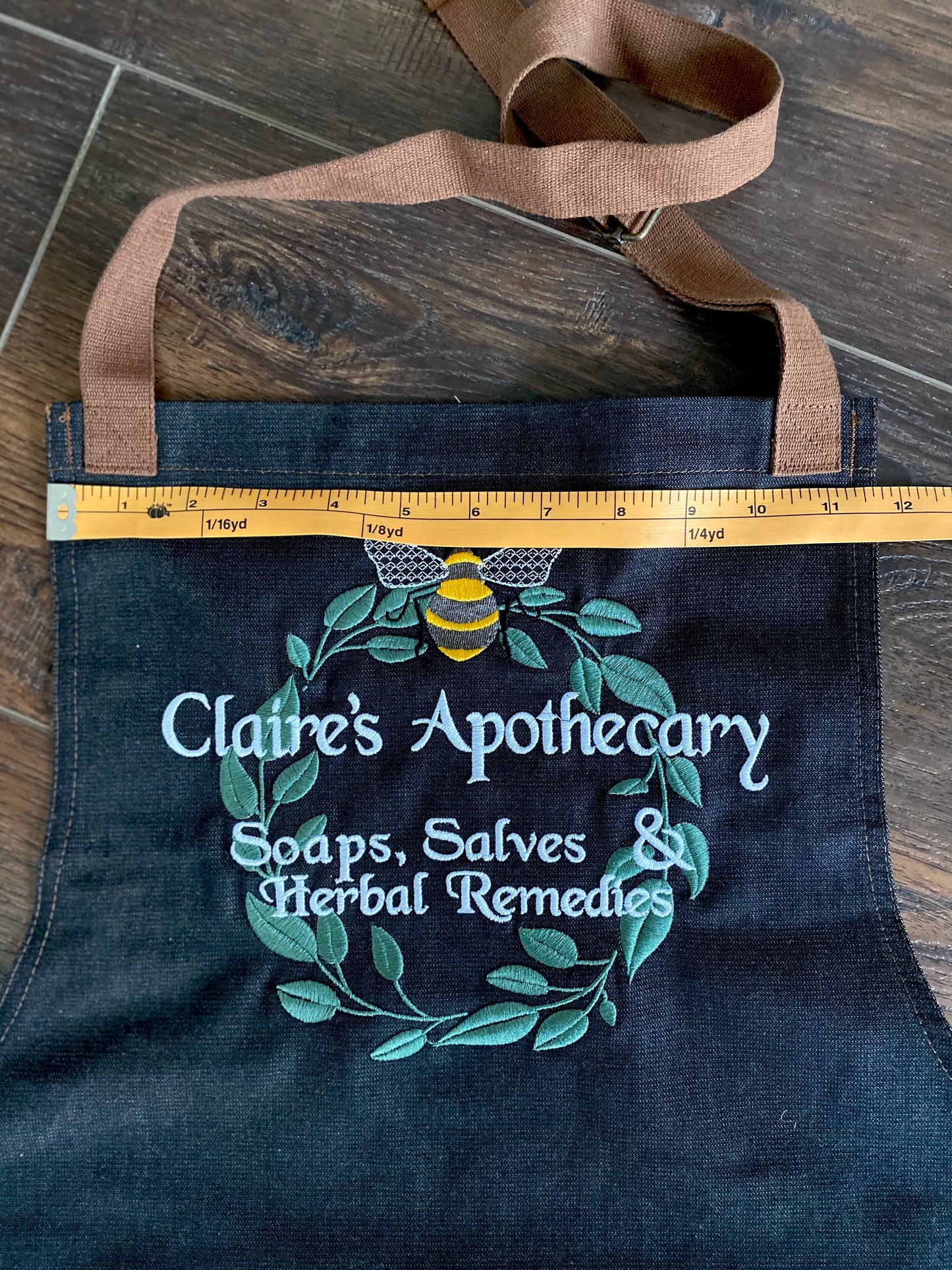 Claire's Apothecary Embroidered Apron - Outlander Inspiration - Tampa Home & Garden Store