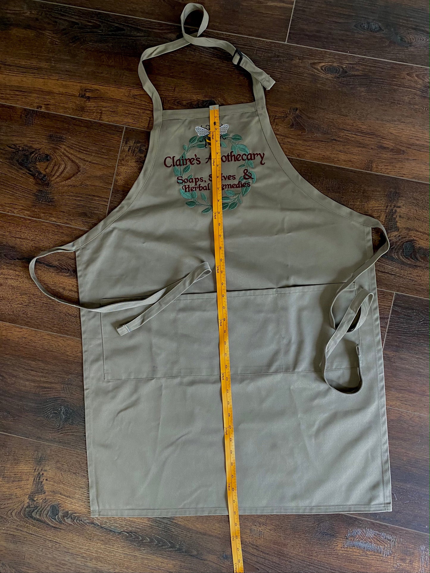 Claire's Apothecary Embroidered Apron - Outlander Inspiration - Tampa Home & Garden Store