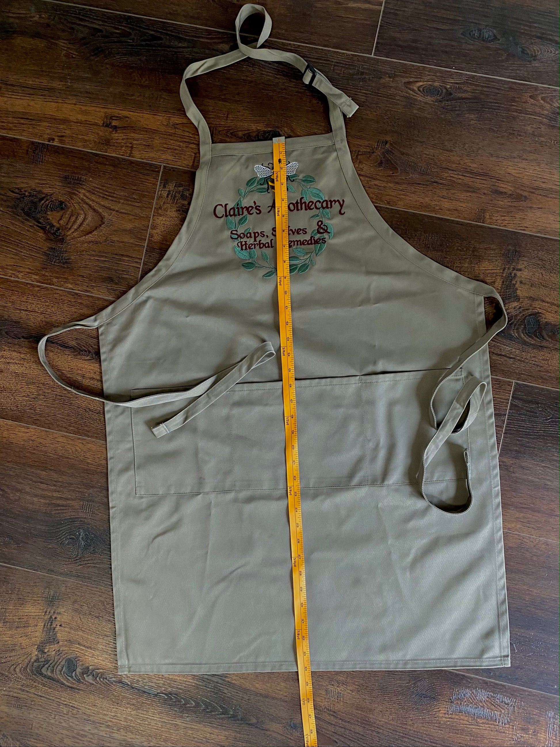 Claire's Apothecary Embroidered Apron - Outlander Inspiration - Tampa Home & Garden Store