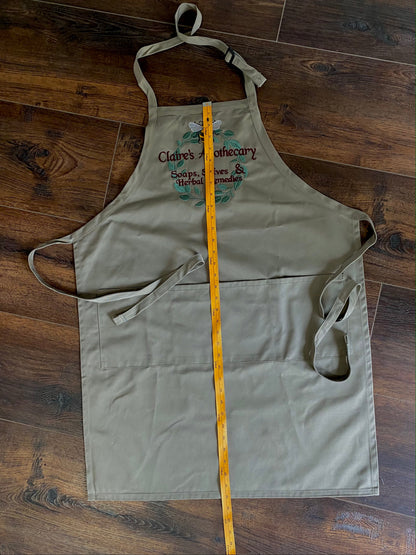 Claire's Apothecary Embroidered Apron - Outlander Inspiration - Tampa Home & Garden Store