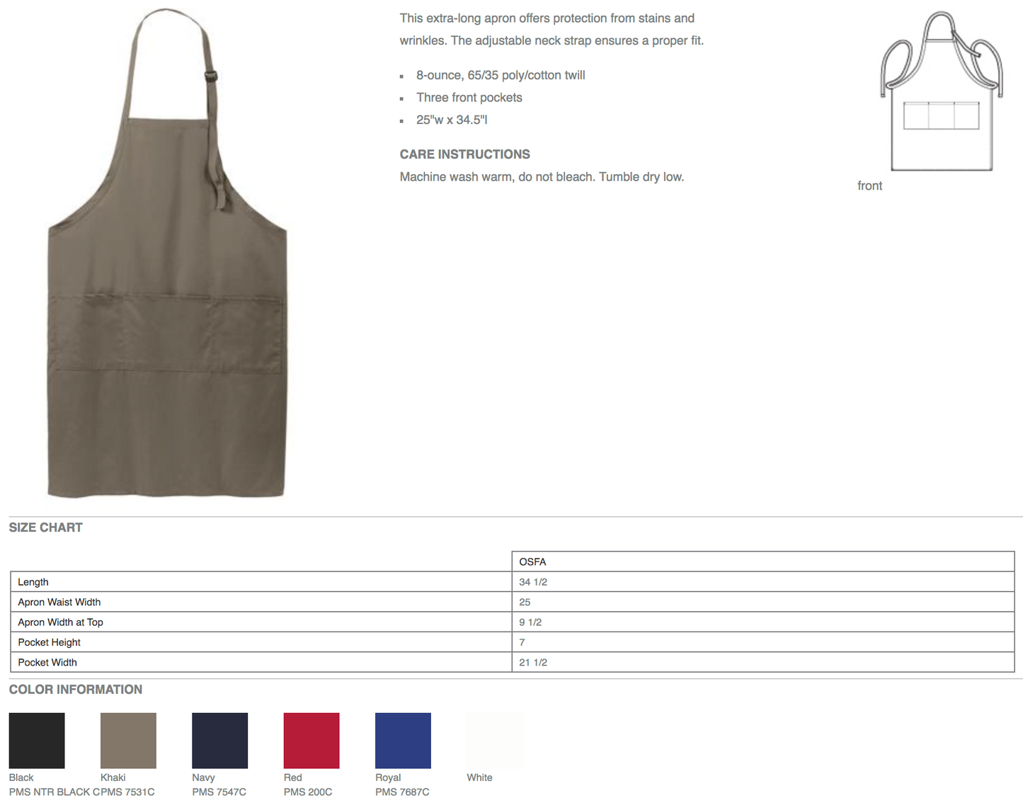 Claire's Apothecary Embroidered Apron - Outlander Inspiration - Tampa Home & Garden Store