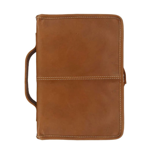 Classic Bible Leather Cover - Tan - Tampa Home & Garden Store