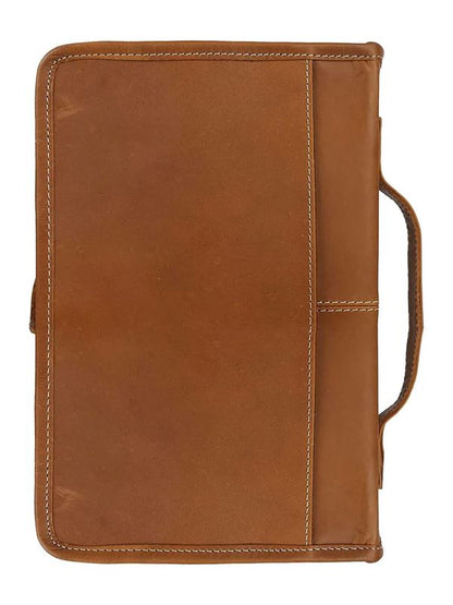 Classic Bible Leather Cover - Tan - Tampa Home & Garden Store