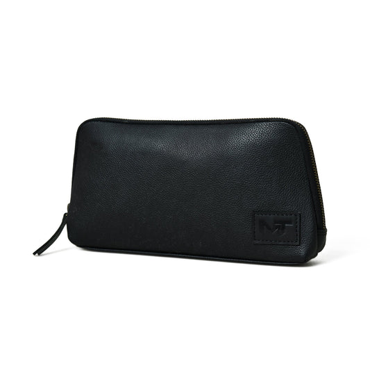 Classic Black Leather Clutch - Tampa Home & Garden Store