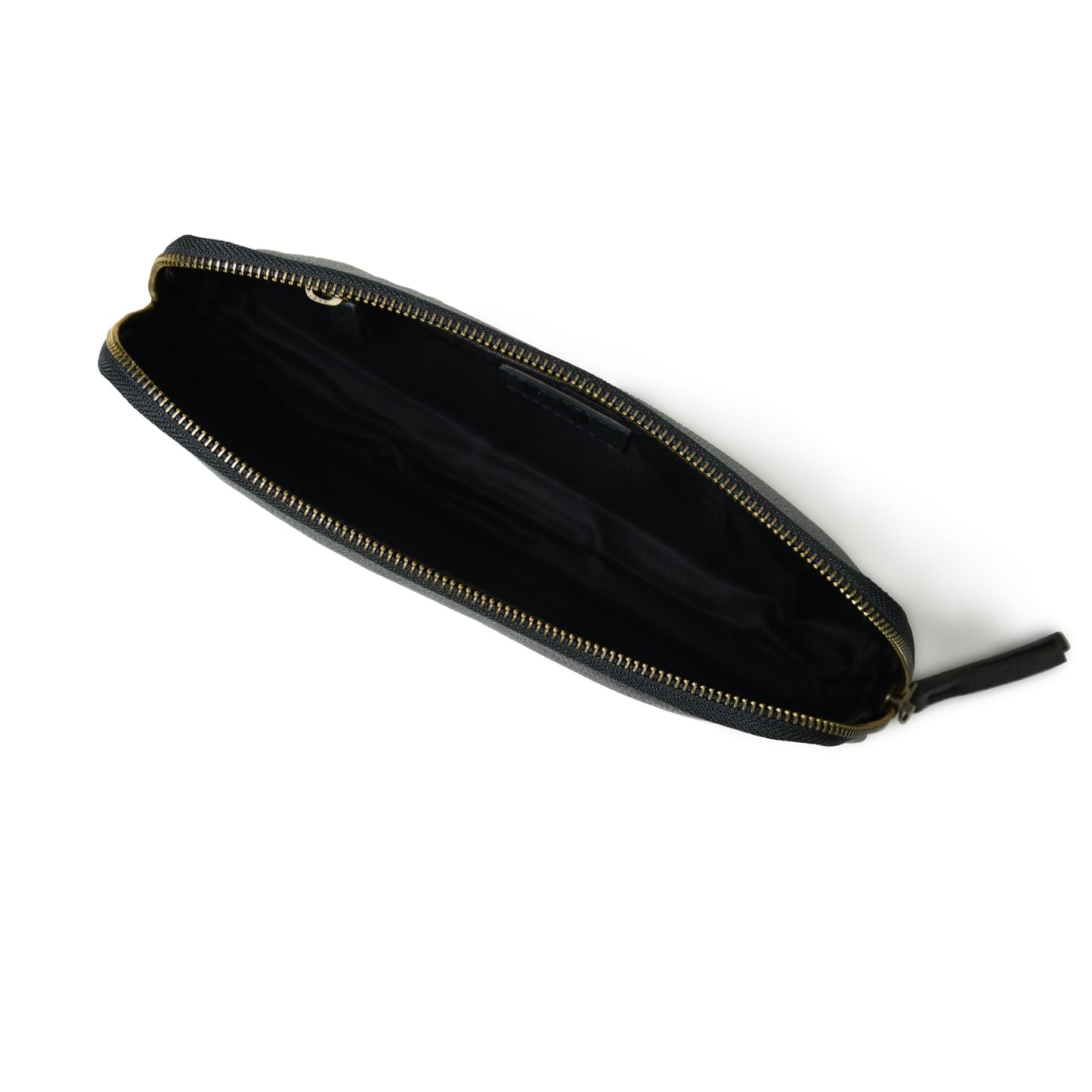 Classic Black Leather Clutch - Tampa Home & Garden Store