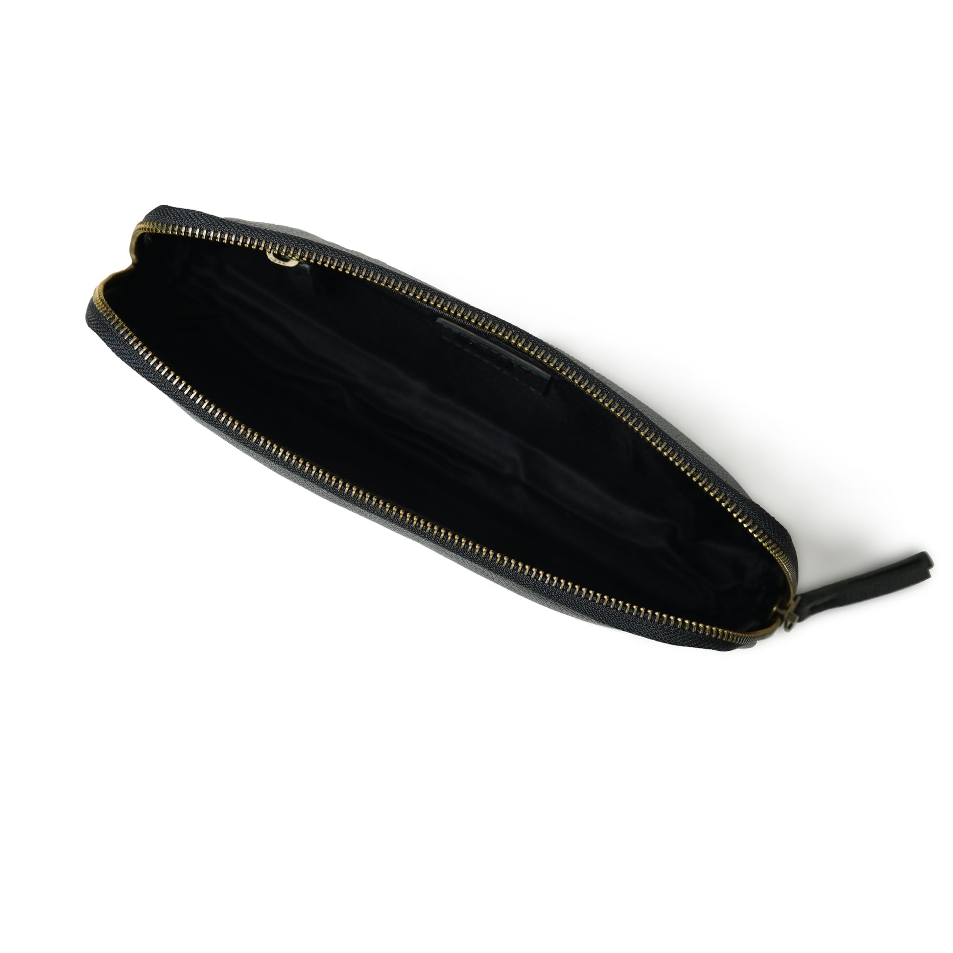 Classic Black Leather Clutch - Tampa Home & Garden Store