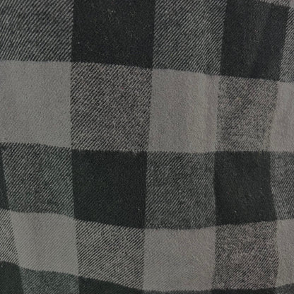 Classic Buffalo Plaid in Charcoal Grey and Black Flannel Infinity or Blanket Scarf - Tampa Home & Garden Store