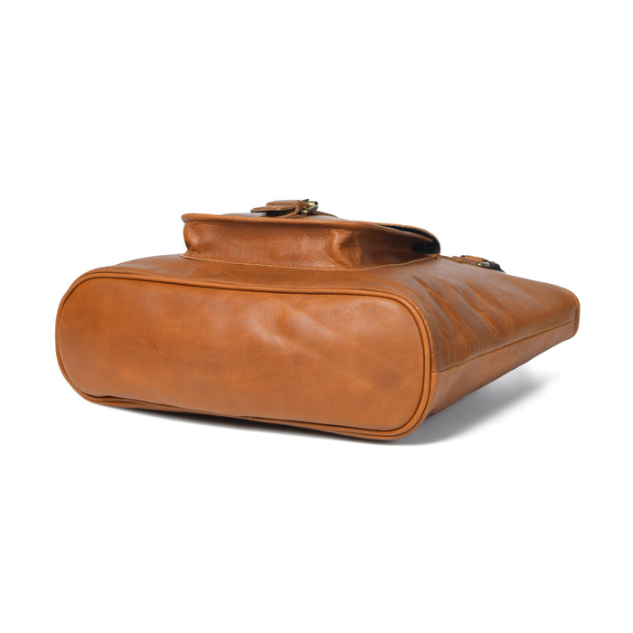 Classic Chic Genuine Leather Tote - Tampa Home & Garden Store