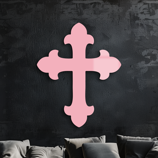 Classic Cross Silhouette Metal Wall Art – Timeless Religious Decor - KAFGP035 - Tampa Home & Garden Store