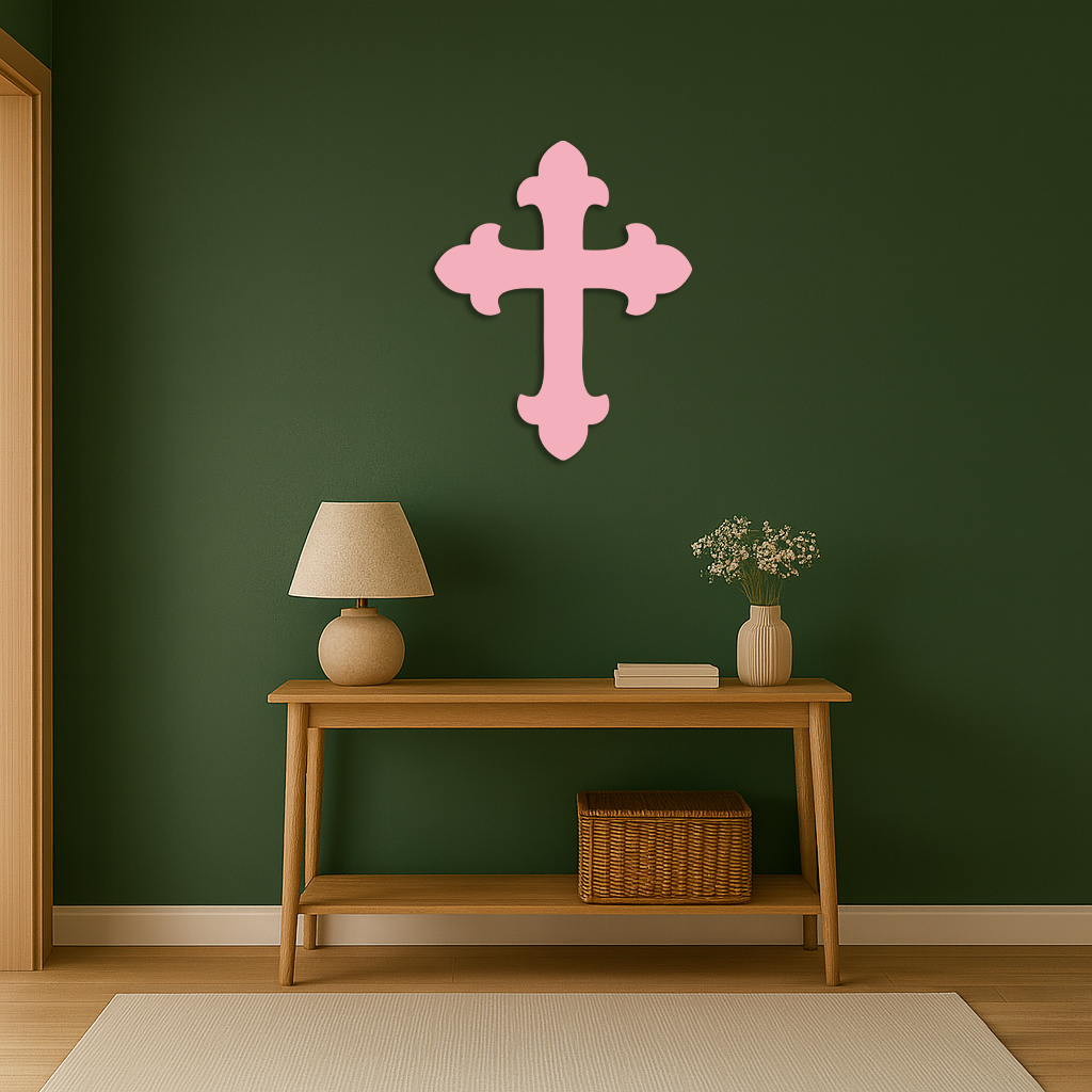 Classic Cross Silhouette Metal Wall Art – Timeless Religious Decor - KAFGP035 - Tampa Home & Garden Store