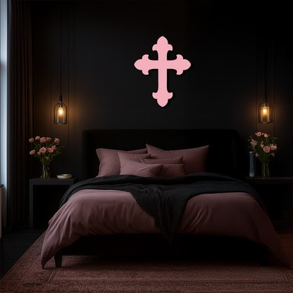 Classic Cross Silhouette Metal Wall Art – Timeless Religious Decor - KAFGP035 - Tampa Home & Garden Store