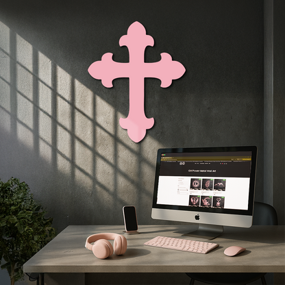 Classic Cross Silhouette Metal Wall Art – Timeless Religious Decor - KAFGP035 - Tampa Home & Garden Store