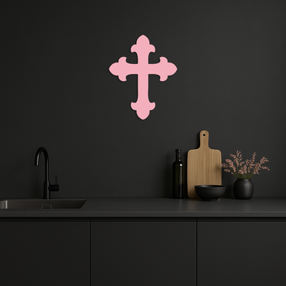 Classic Cross Silhouette Metal Wall Art – Timeless Religious Decor - KAFGP035 - Tampa Home & Garden Store