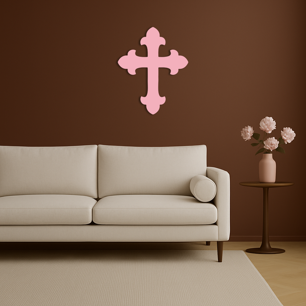 Classic Cross Silhouette Metal Wall Art – Timeless Religious Decor - KAFGP035 - Tampa Home & Garden Store