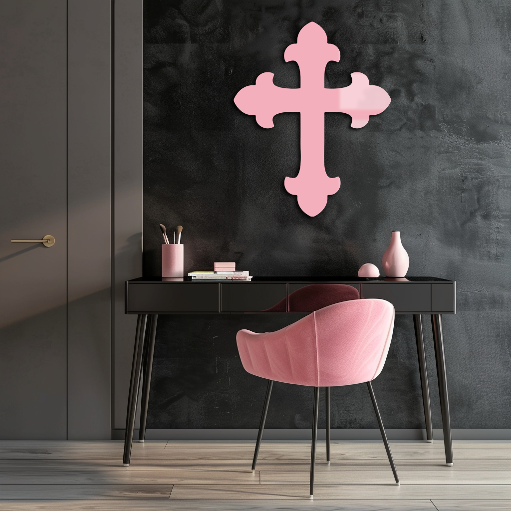 Classic Cross Silhouette Metal Wall Art – Timeless Religious Decor - KAFGP035 - Tampa Home & Garden Store