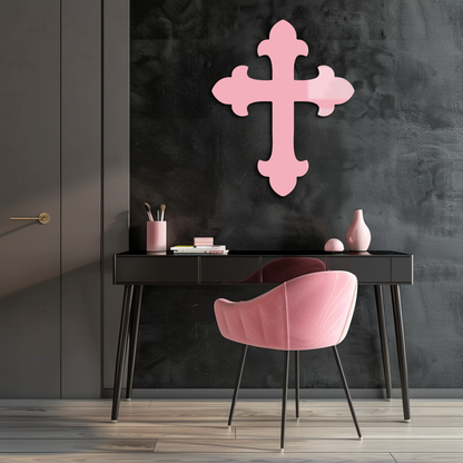 Classic Cross Silhouette Metal Wall Art – Timeless Religious Decor - KAFGP035 - Tampa Home & Garden Store
