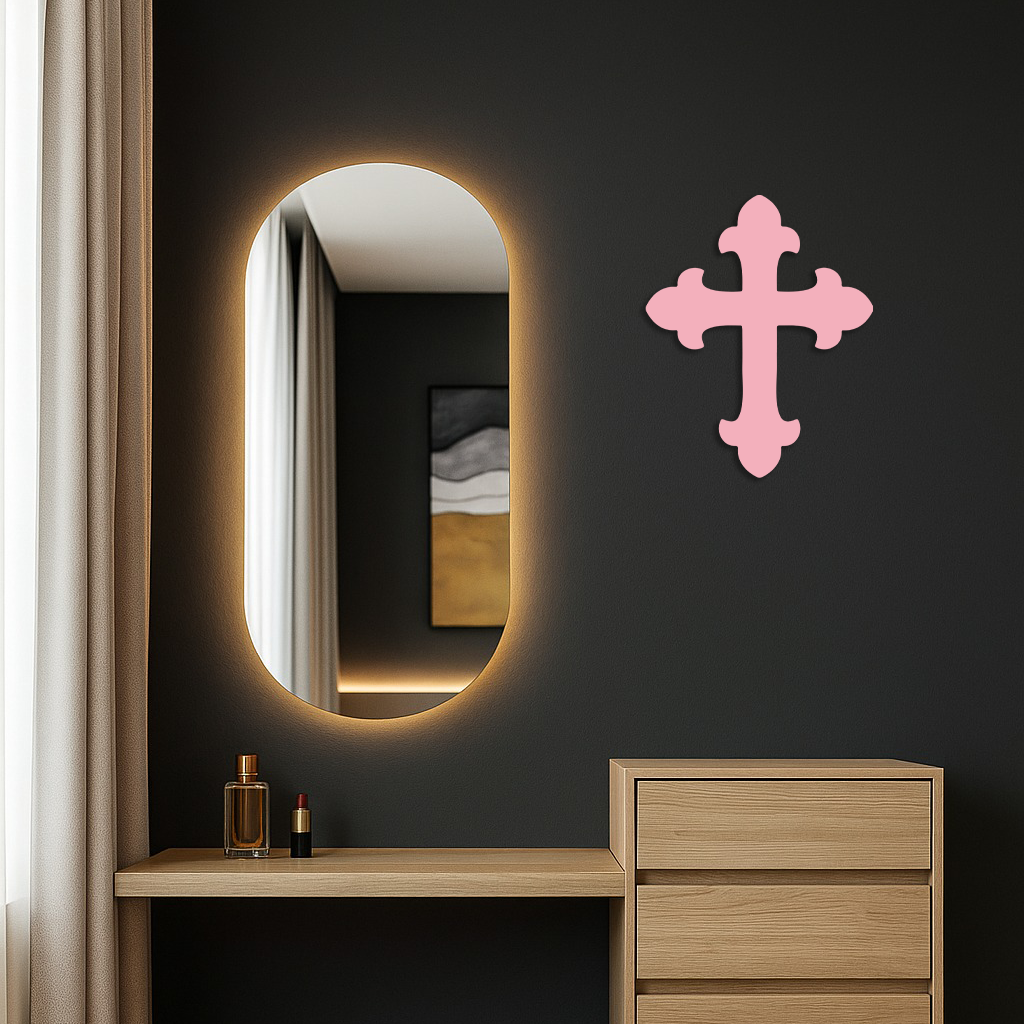 Classic Cross Silhouette Metal Wall Art – Timeless Religious Decor - KAFGP035 - Tampa Home & Garden Store