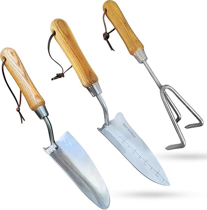 Classic Garden Tool Set - Includes Hand Trowel Transplanter Cultivator - Tampa Home & Garden Store