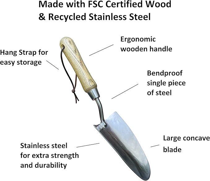 Classic Garden Tool Set - Includes Hand Trowel Transplanter Cultivator - Tampa Home & Garden Store