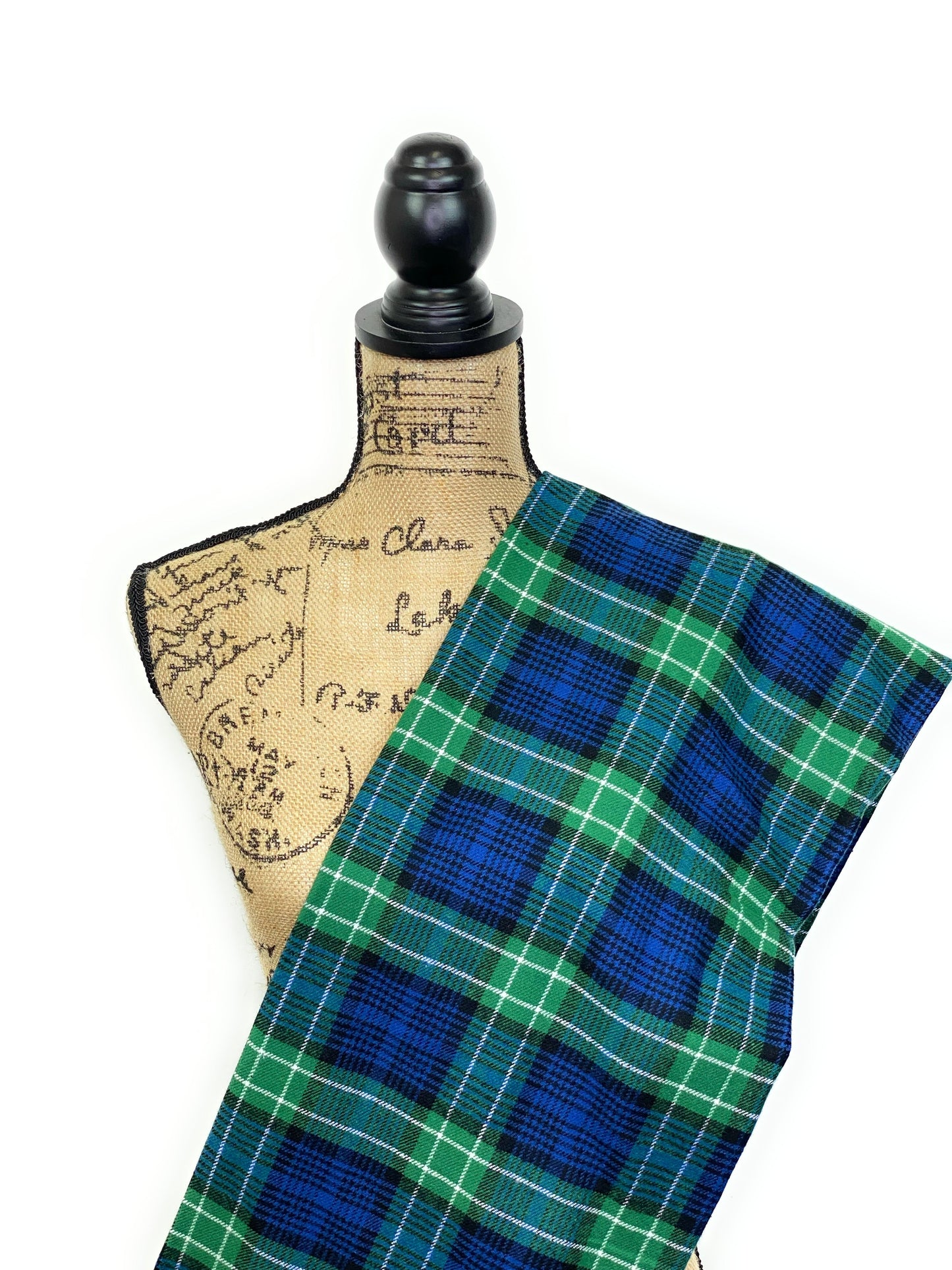 Classic Green, Blue, and White Plaid Flannel Infinity or Blanket Scarf - Tampa Home & Garden Store