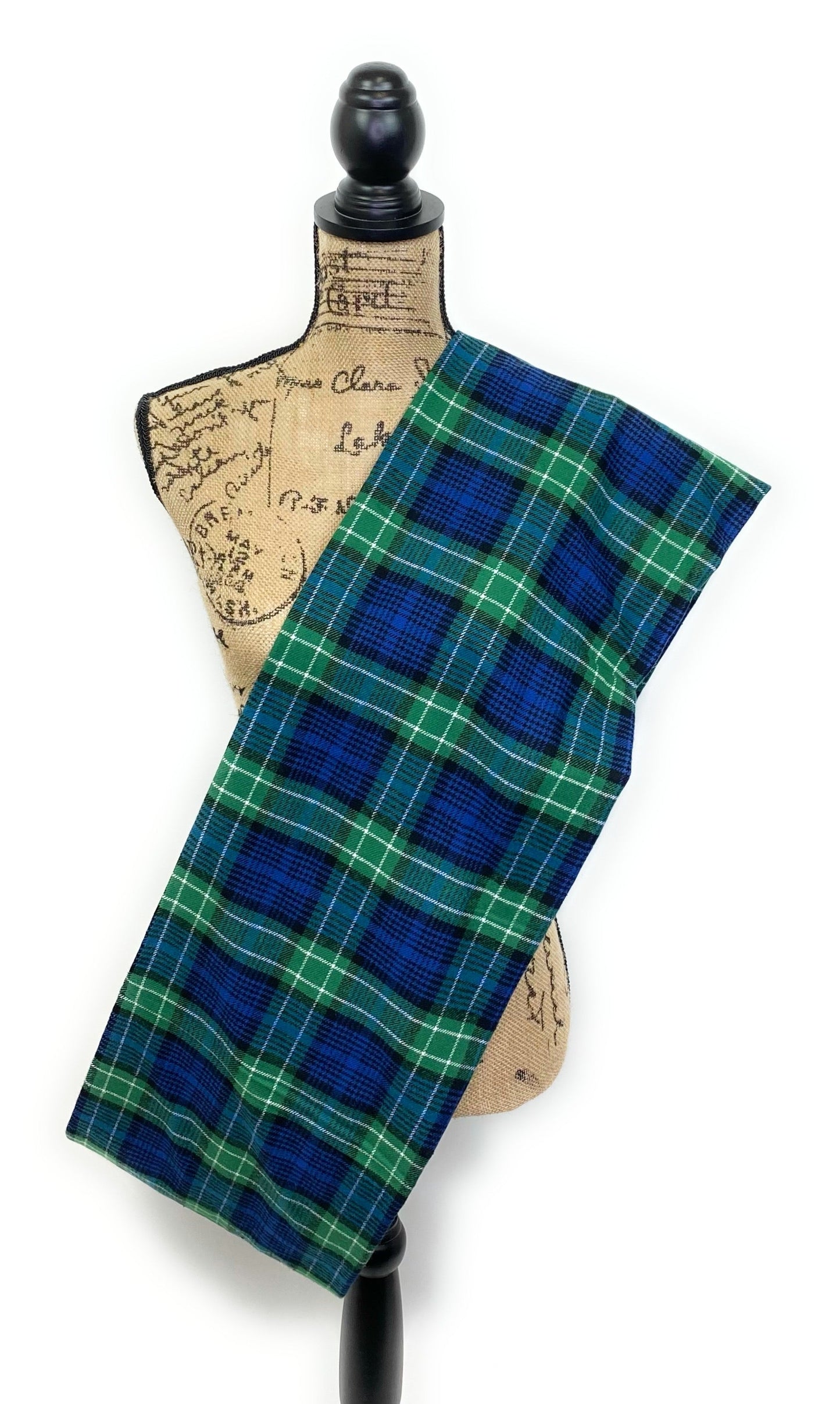 Classic Green, Blue, and White Plaid Flannel Infinity or Blanket Scarf - Tampa Home & Garden Store