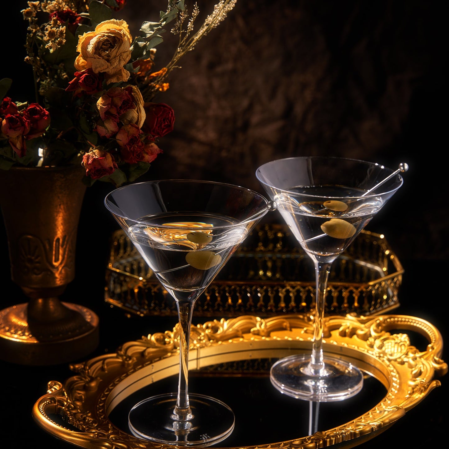 Premium Spritz Martini Cocktail Glassware Pair