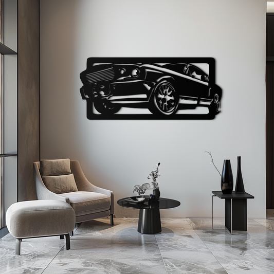 Classic Muscle Car Metal Wall Art - Vintage Automotive Decor - KAF061 - Tampa Home & Garden Store