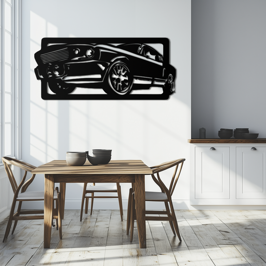 Classic Muscle Car Metal Wall Art - Vintage Automotive Decor - KAF061 - Tampa Home & Garden Store