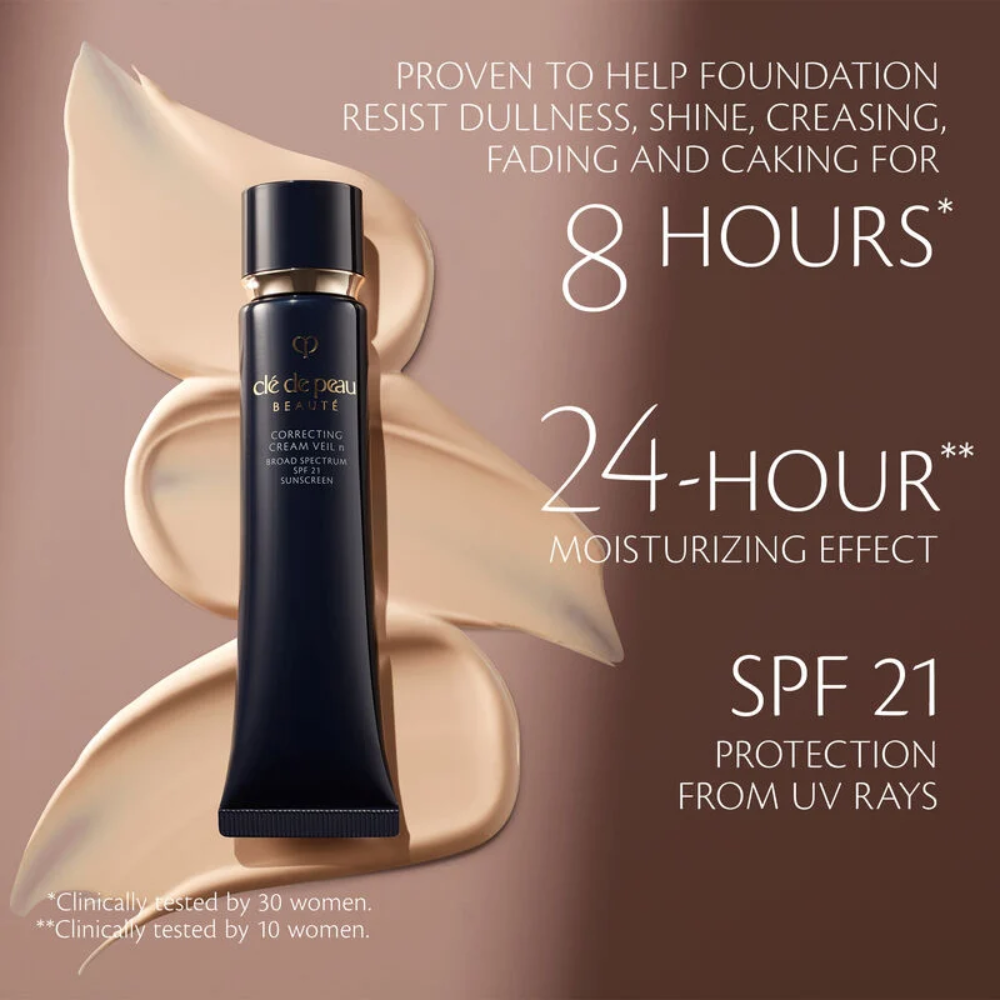 Clé de Peau Beauté Correcting Cream Veil SPF25 PA++ 37ml bottle, dark tube with gold cap, face primer on Tampa Home & Garden Store
