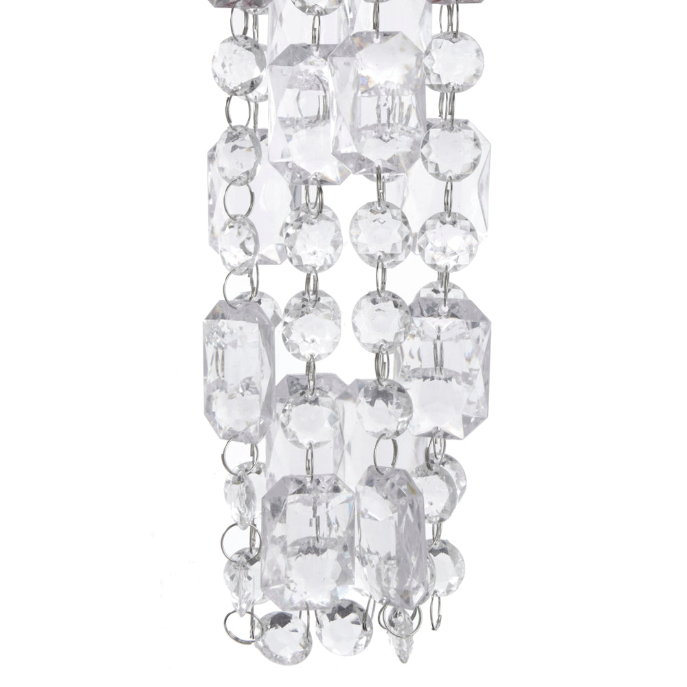 Clear Acrylic Bead Garland - 72" - Tampa Home & Garden Store