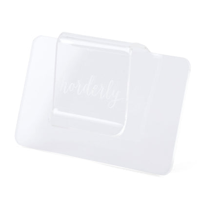 Clear Acrylic Bin Clip Label - Tampa Home & Garden Store