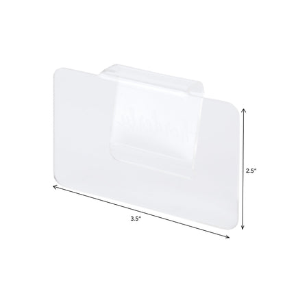 Clear Acrylic Bin Clip Label - Tampa Home & Garden Store
