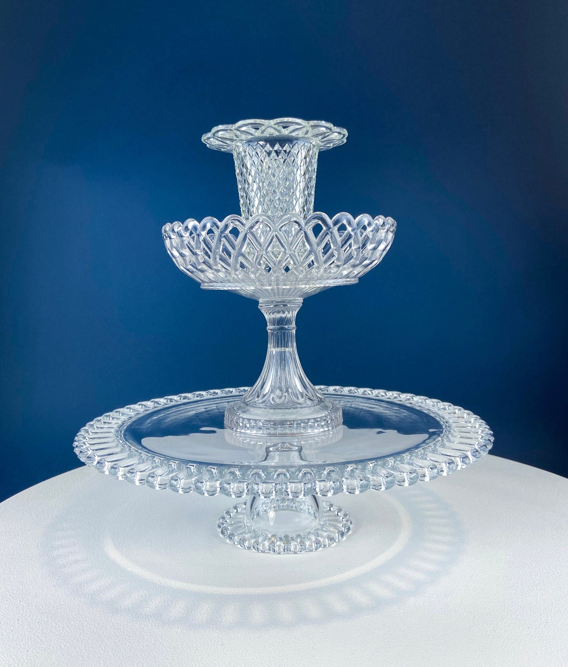 Clear Crystal Wine Goblets with Frosted Leaf Ball on the Stems. Stunning Sasaki Isabelle 8" Glassware. Long Ping. Set Of 10. - Tampa Home & Garden Store