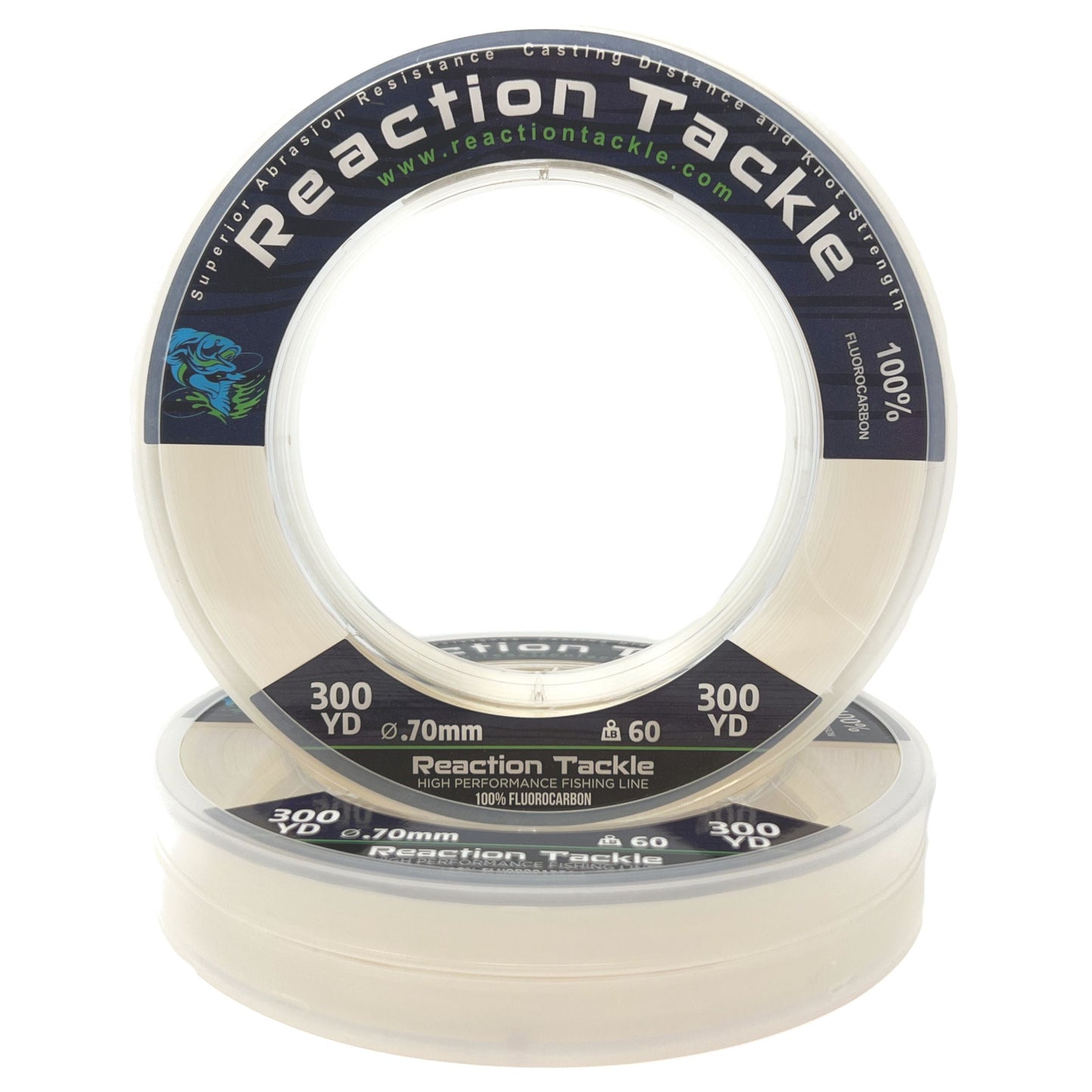Línea de pesca de fluorocarbono 100 % puro Reaction Tackle