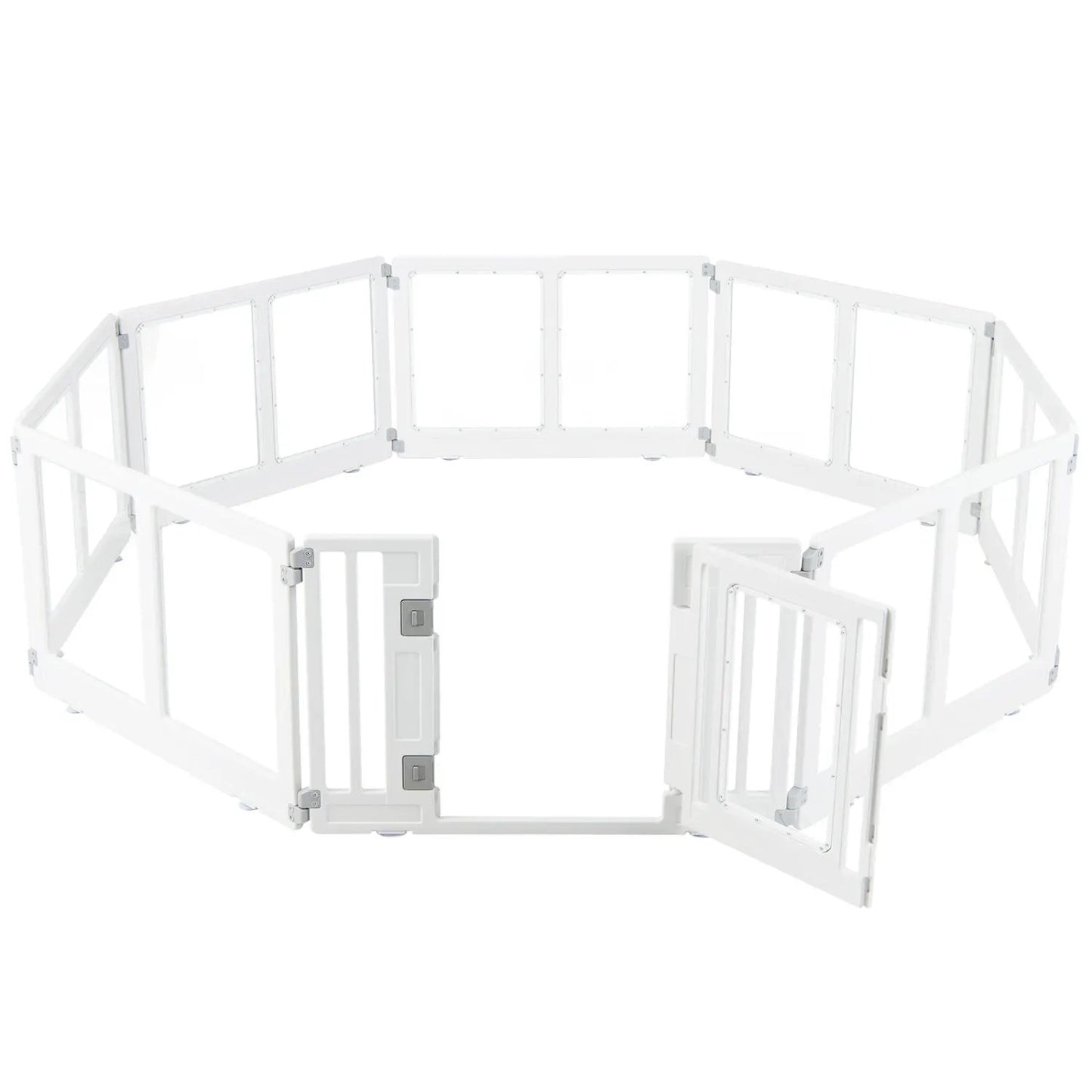 Clear Plastic Dog Playpen With Door 8 Panel