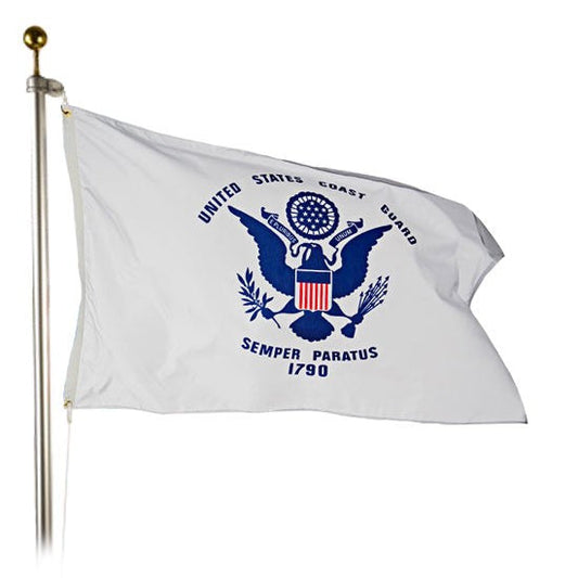 Coast Guard Outdoor Flag – Military Quality, Made in USA (Nylon or Polyester) - Tampa Home & Garden Store