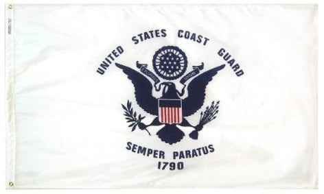 Coast Guard Outdoor Flag – Military Quality, Made in USA (Nylon or Polyester) - Tampa Home & Garden Store